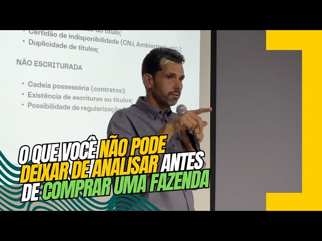 ENCONTRO DE PECUARISTAS – Questões Jurídicas do Agronegócio – Dr. Vinícius Borba