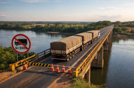 Restrição na ponte da BR-230 preocupa logística do agronegócio