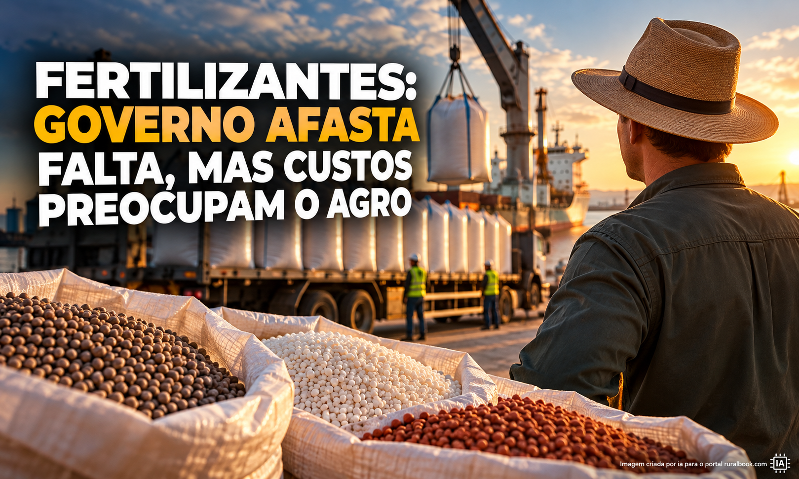 Fertilizantes: governo afasta falta, mas custos preocupam o agro