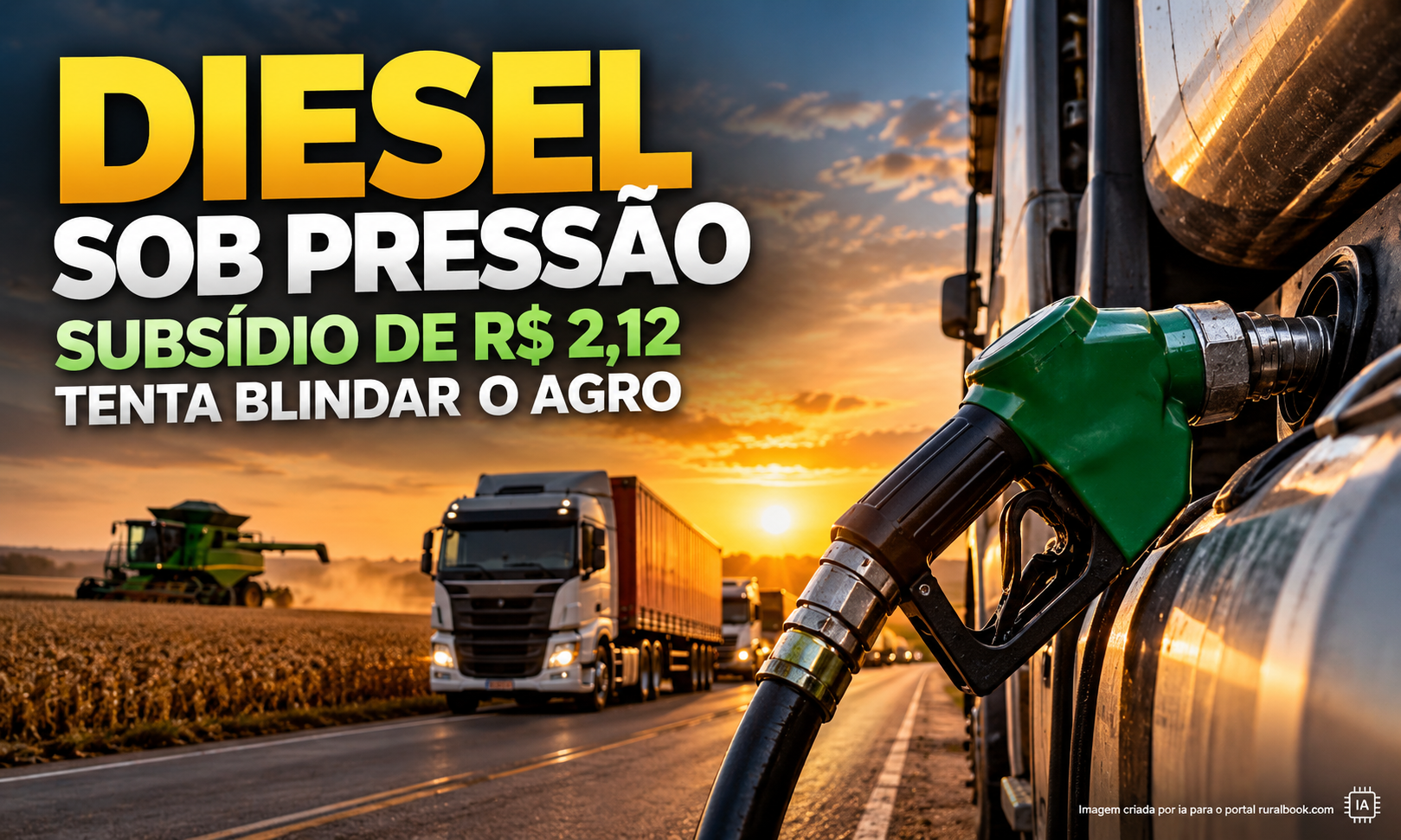 Diesel sob pressão: subsídio de R$ 2,12 tenta blindar o agro