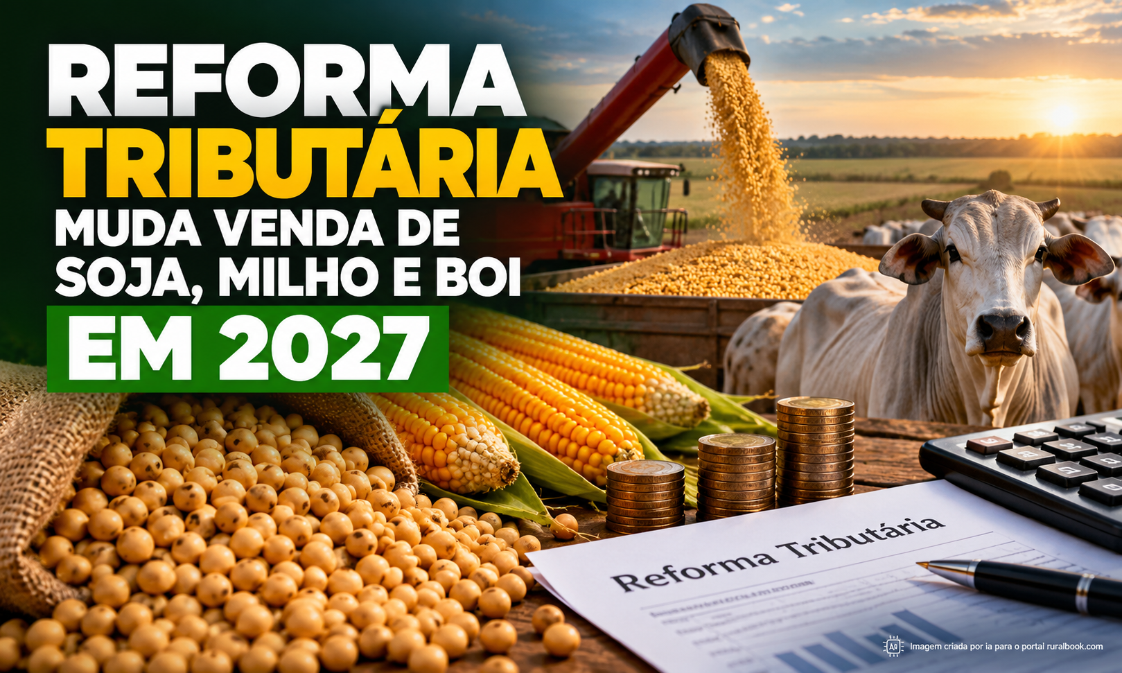 Reforma Tributária muda venda de soja, milho e boi em 2027