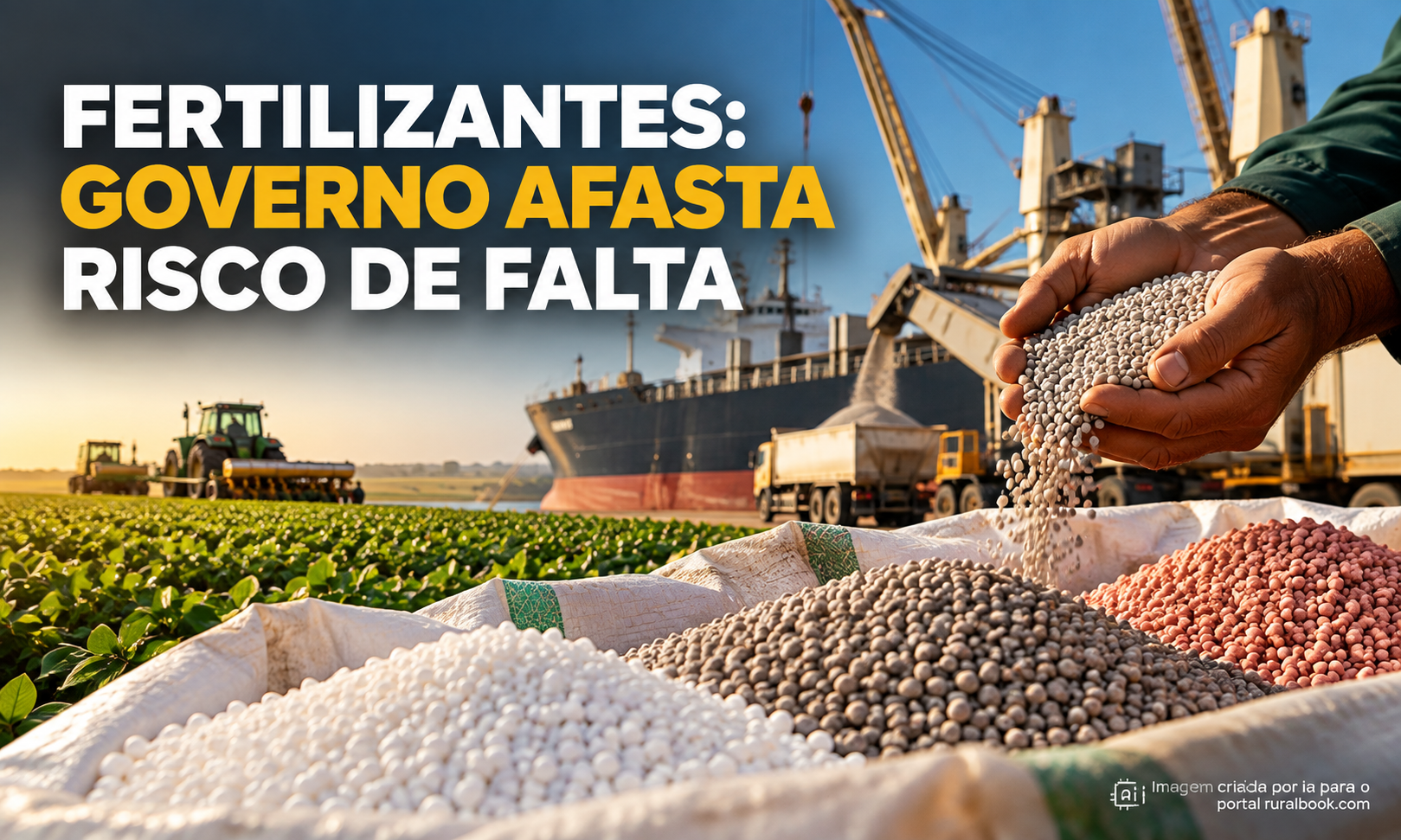 Fertilizantes: governo afasta risco de falta, mas preço preocupa