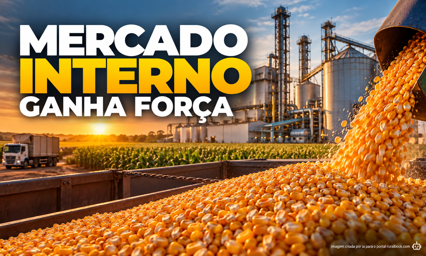 Mercado interno ganha força e muda o jogo do milho brasileiro