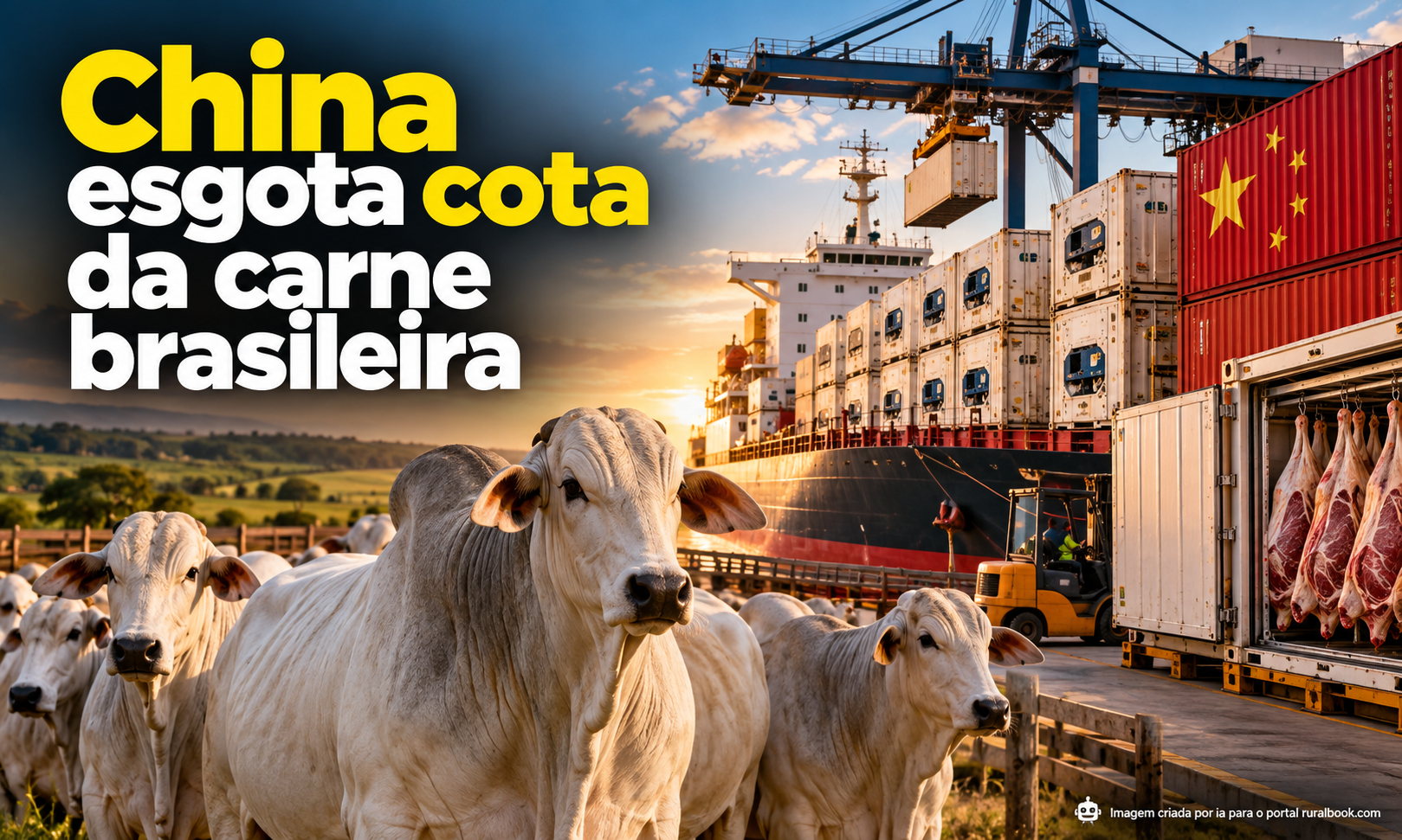 China esgota cota da carne brasileira e pressiona mercado do boi