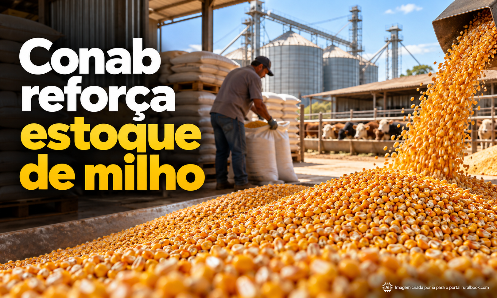 Conab compra 191 mil t de milho e reforça estoque para criadores