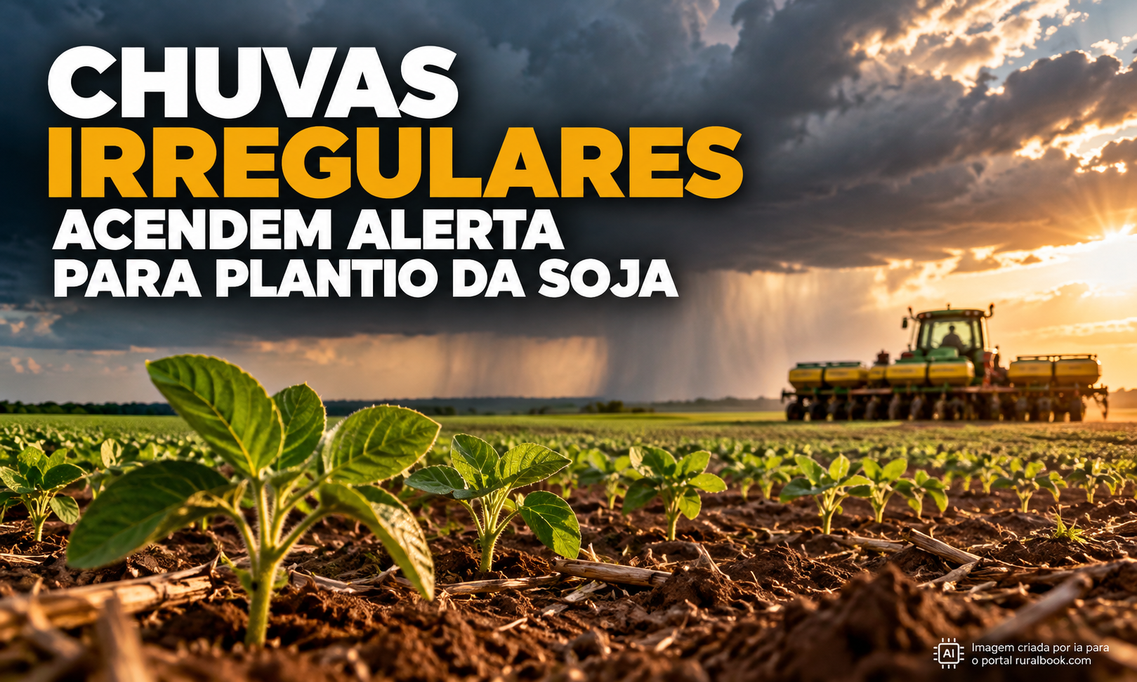 Chuvas irregulares acendem alerta para plantio da soja