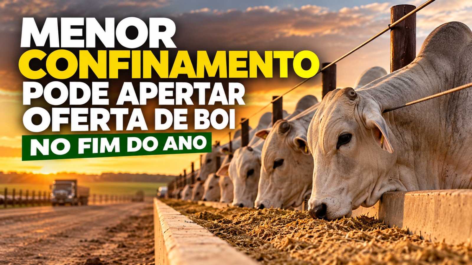 Menor confinamento pode apertar oferta de boi no fim do ano