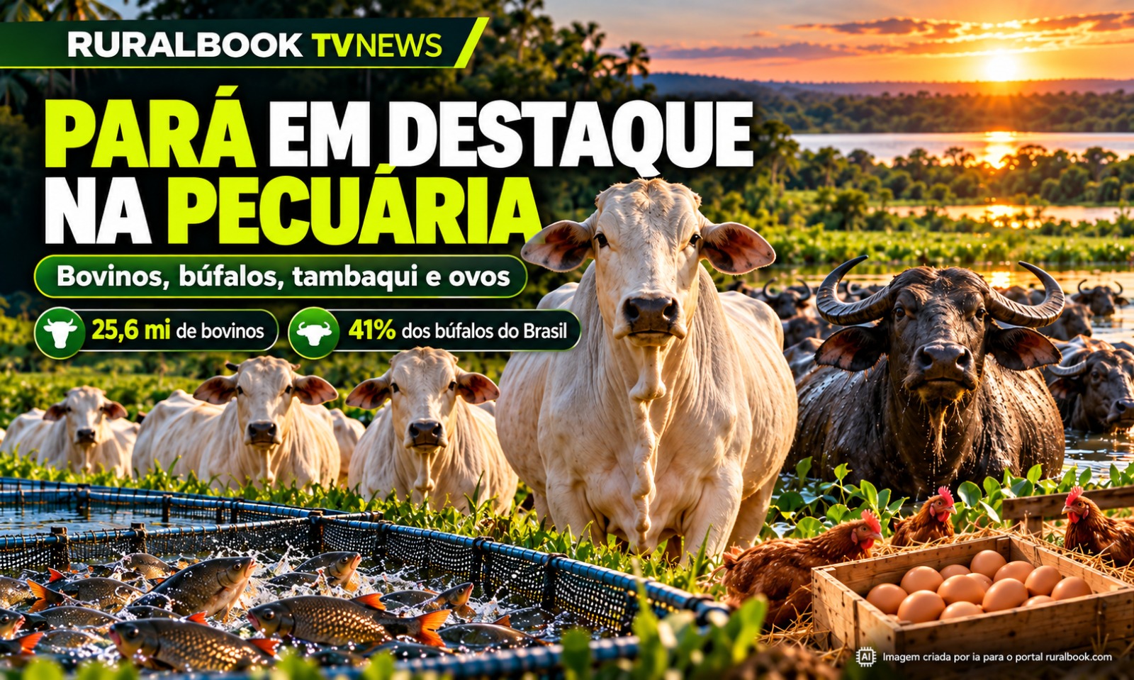 Pará mantém protagonismo na pecuária nacional, lidera criação de búfalos e tem maior rebanho bovino municipal do país