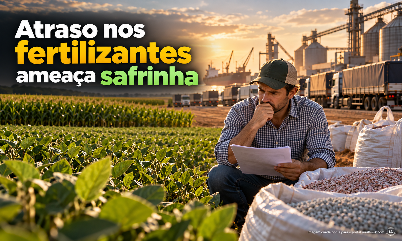 Atraso em fertilizantes ameaça janela do milho safrinha 2027