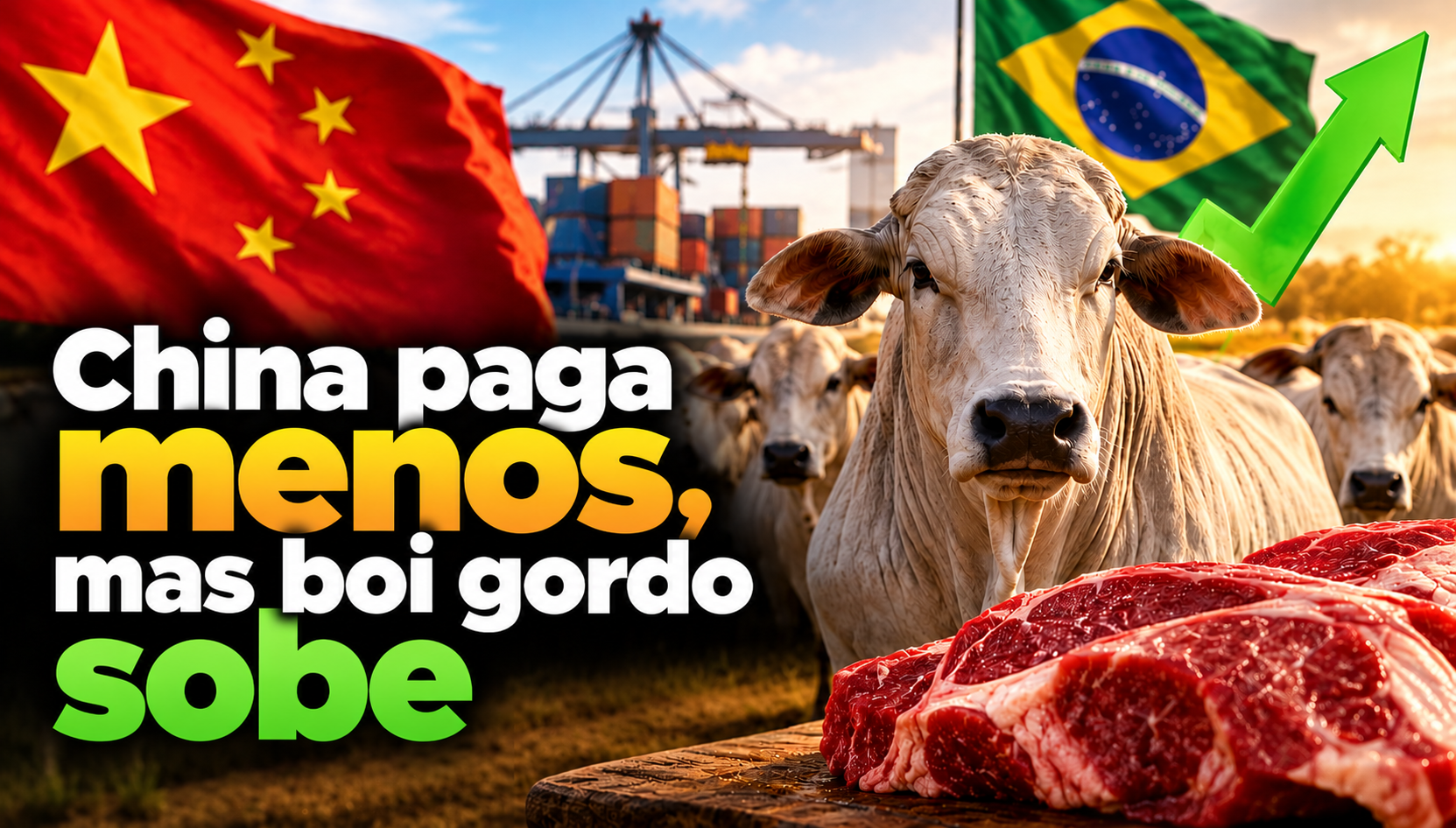 China paga menos pela carne, mas boi gordo sobe no Brasil: por quê?