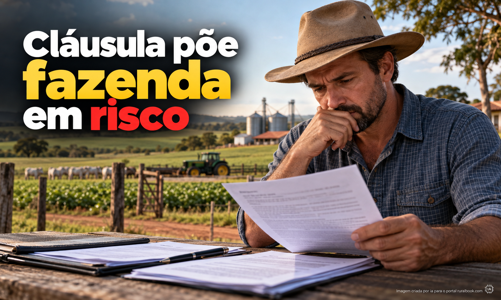 Cláusula em contrato rural pode colocar fazenda em risco de perda