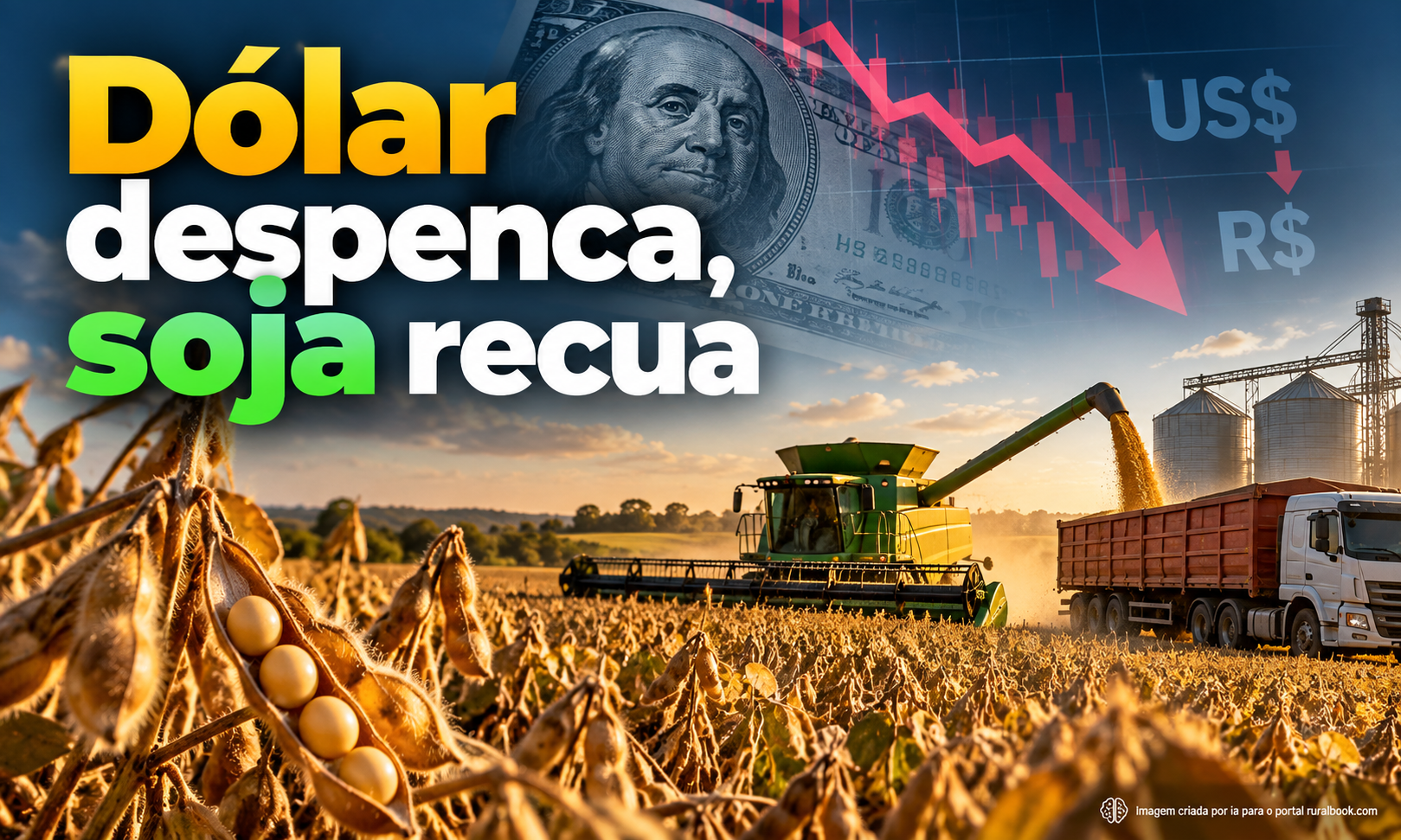 Dólar despenca após eleição e derruba preço da soja no Brasil