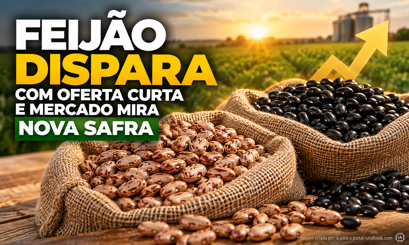 Feijão dispara com oferta curta e mercado mira nova safra