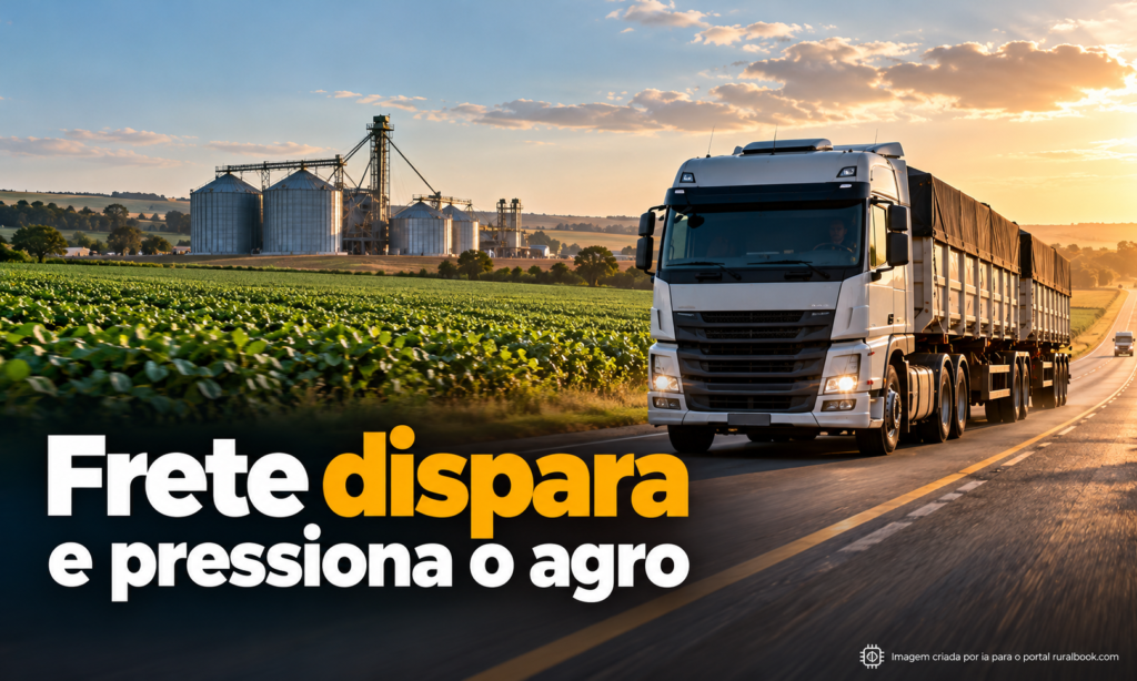 Frete dispara a R$ 8,77/km e aumenta pressão sobre o agro