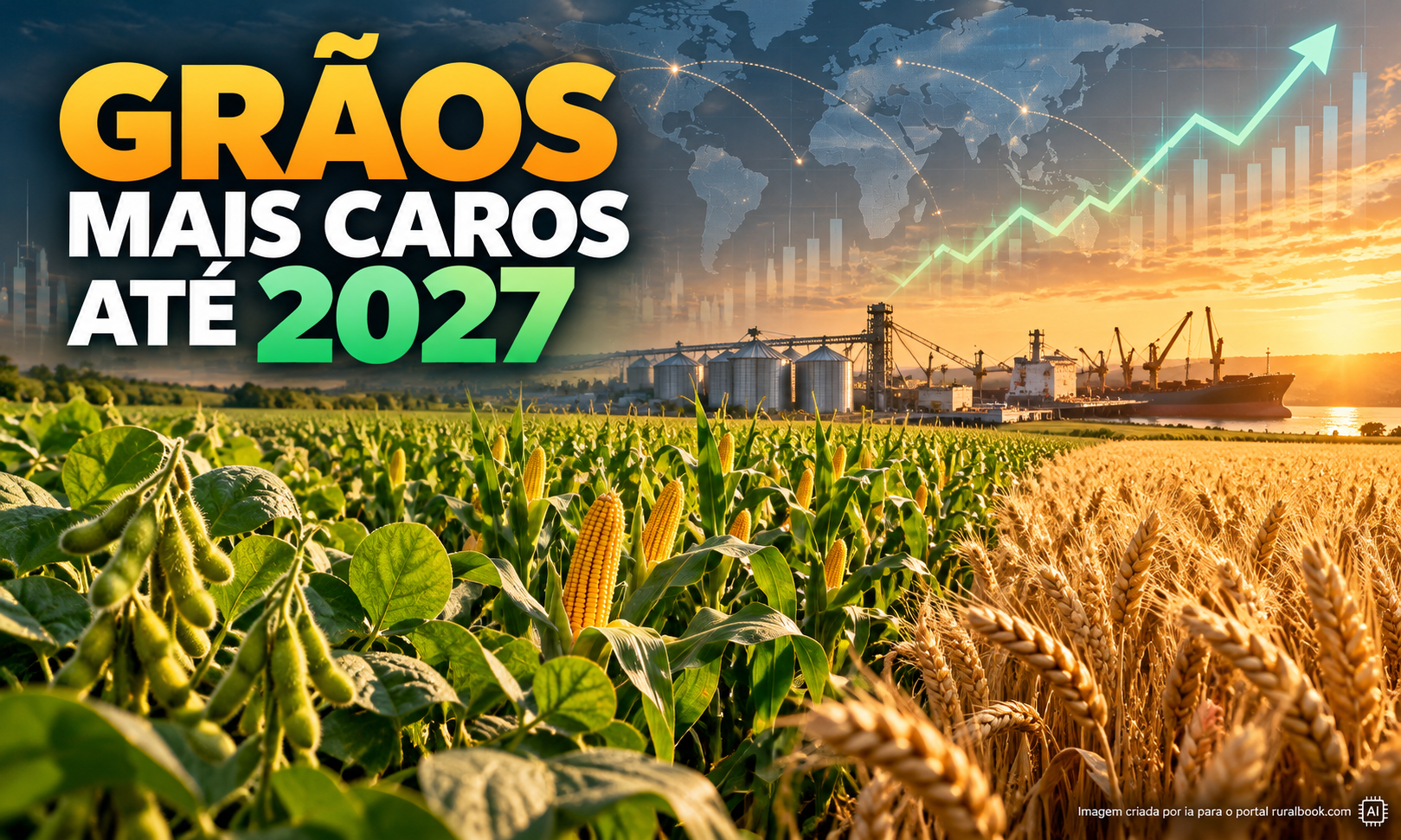 Banco Mundial vê soja, milho e trigo mais caros até 2027