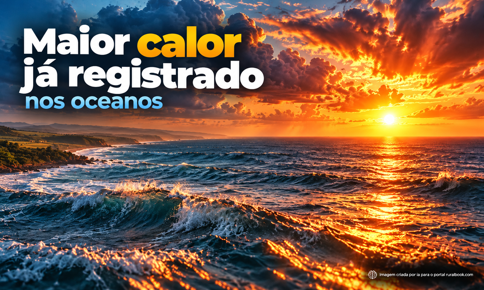 Oceanos batem recorde de calor e acendem alerta para o agro