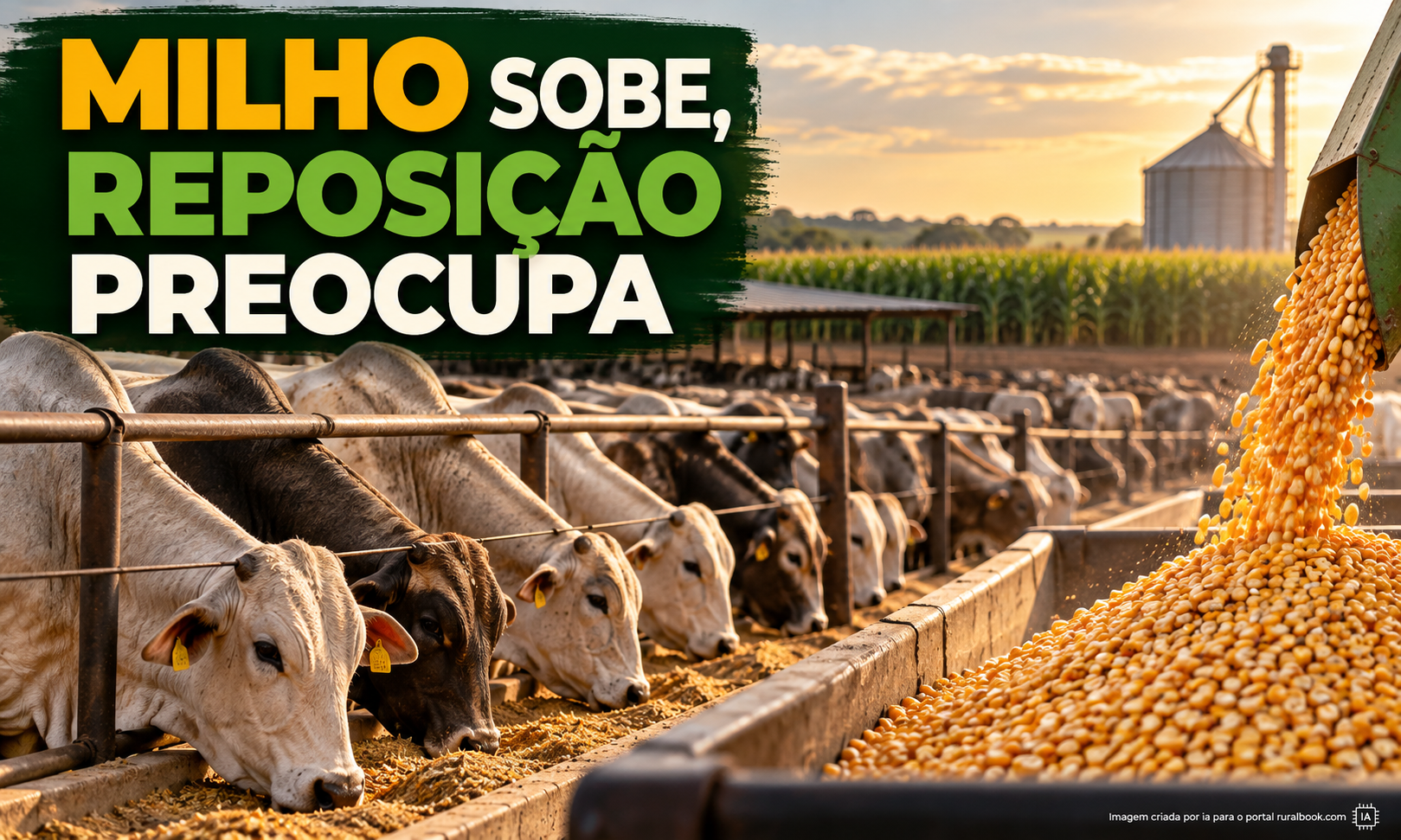 Milho pode subir em 2027, mas reposição ameaça o confinador