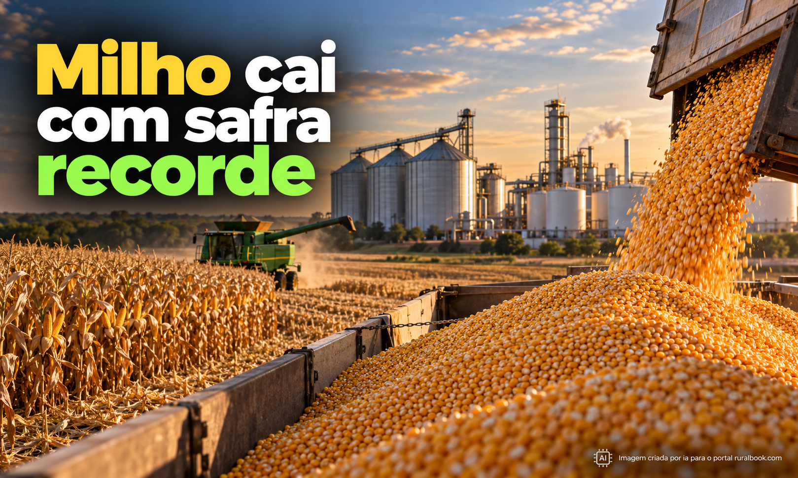 Milho cai no Brasil com usinas abastecidas e safra recorde