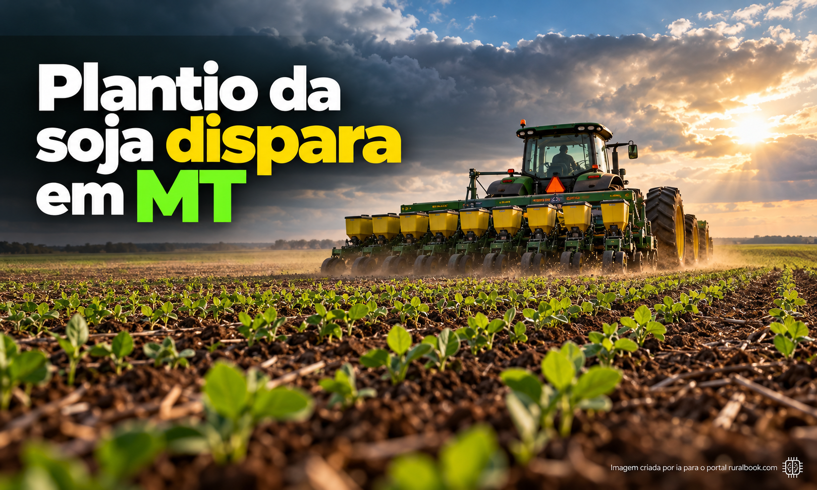Plantio da soja dispara em MT e supera atraso inicial da safra