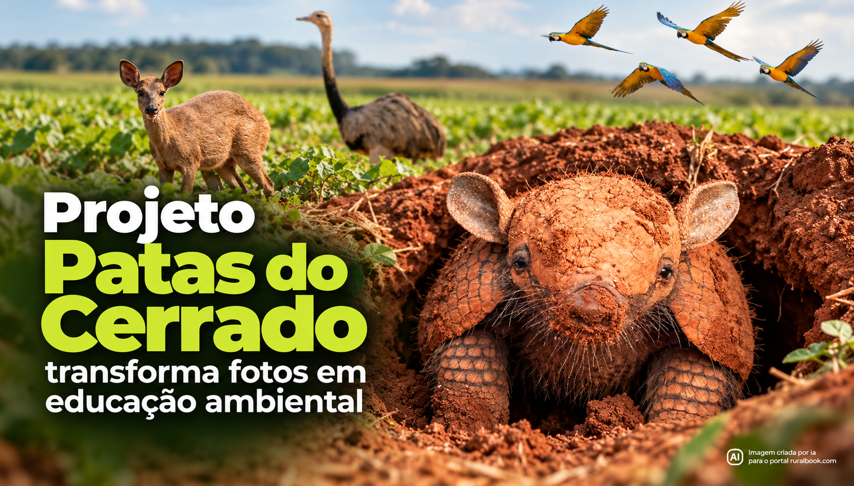 Projeto Patas do Cerrado transforma fotos em ferramenta de educação ambiental nas fazendas do Grupo Bom Jesus