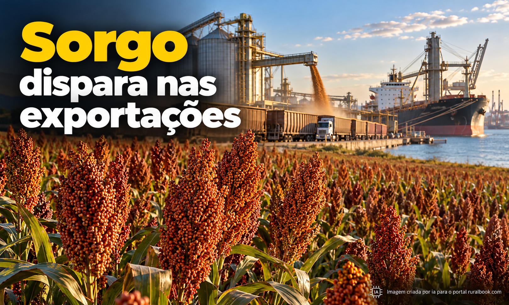Sorgo brasileiro dispara e China puxa exportação histórica