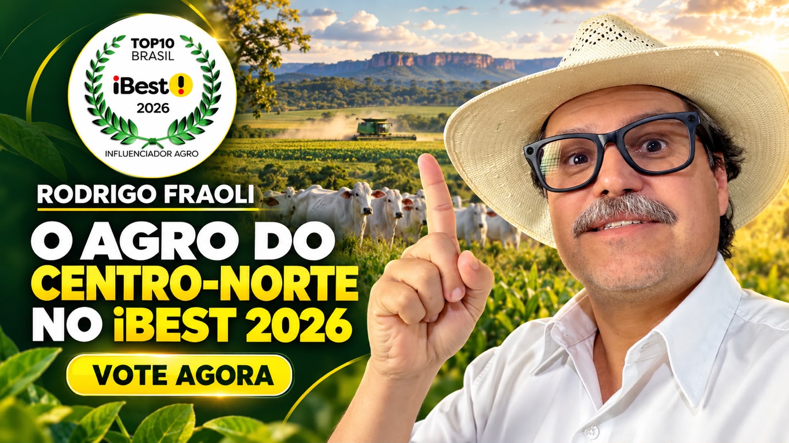 Rodrigo Fraoli chega ao Top 10 do iBest 2026 no Agro